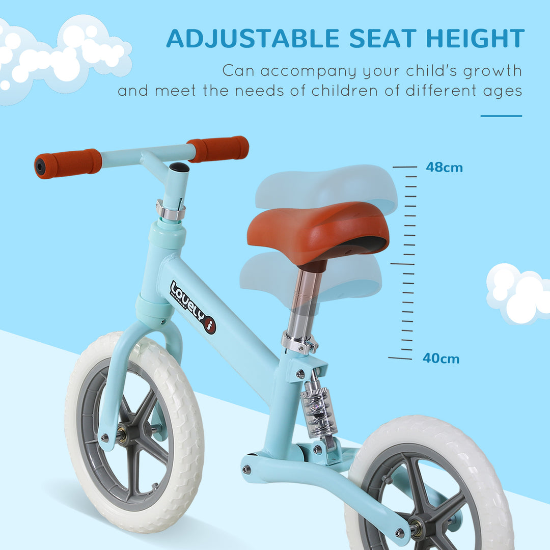 HOMCOM Stride-Right Toddler Cycle: Pedal-Free Balance Trainer for Developing Walking Prowess, Azure Blue | Aosom UK