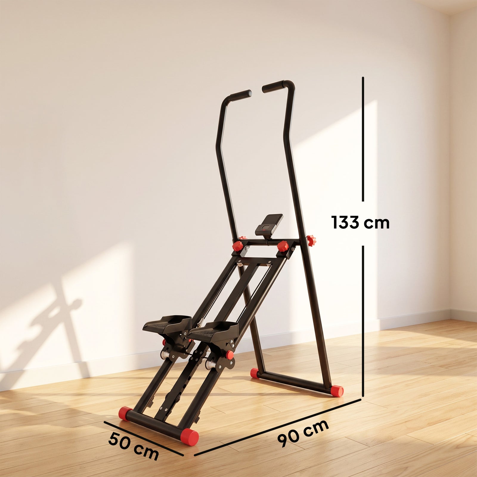 Stair Stepper for Home Gym with 3 Resistances, Foldable Vertical Stair