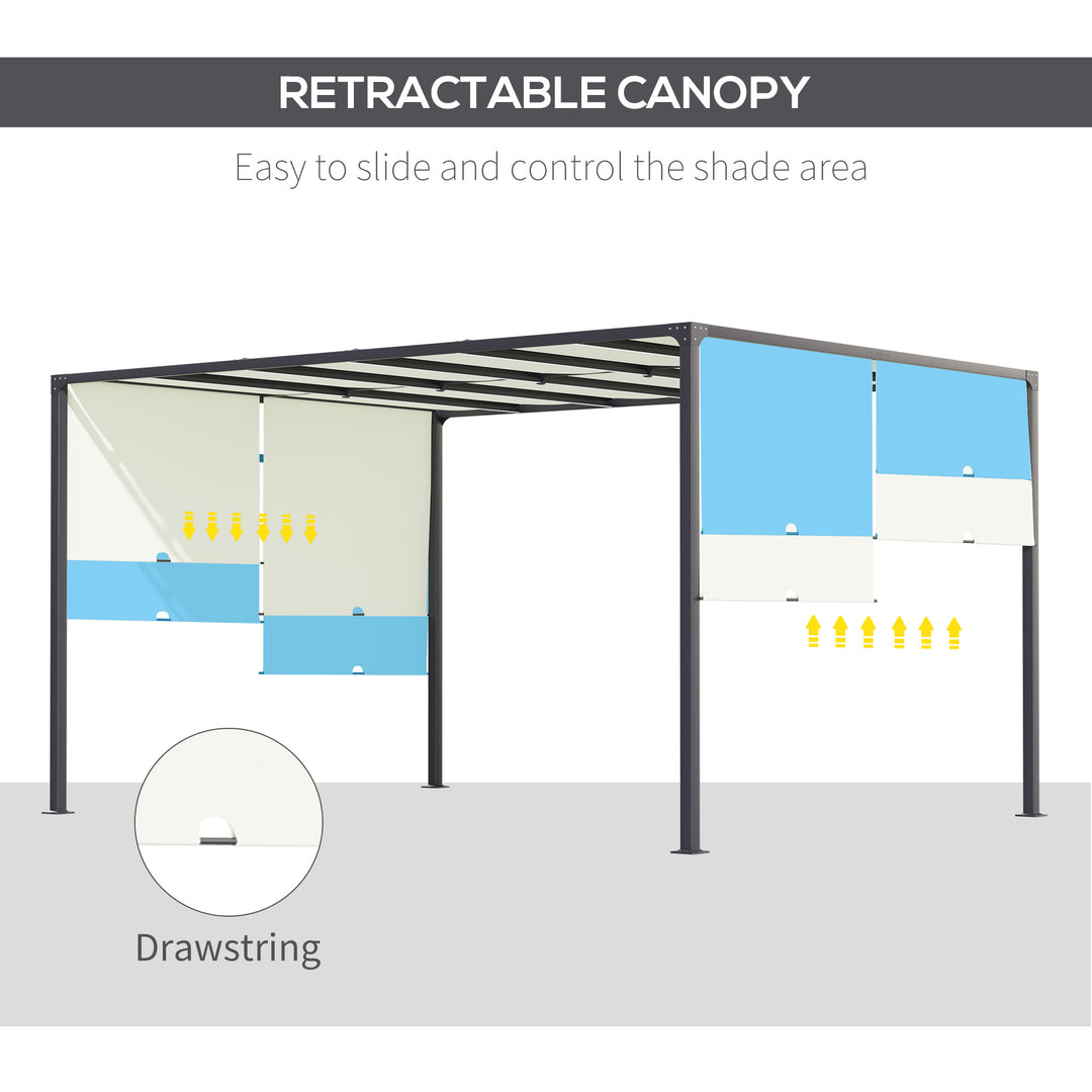 3 x 4m Outdoor Garden Pergola - Cream White
