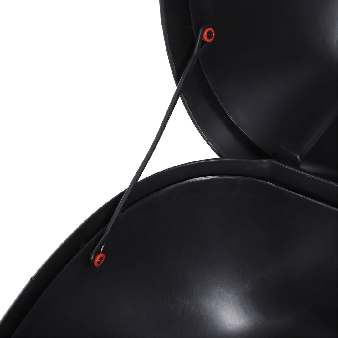 MCL 24L Motorcycle Trunk Hard Tail Bike Top Box Rack Mount Luggage Helmet Storage Carrier Case Universal Scooter w/Keys & Plate