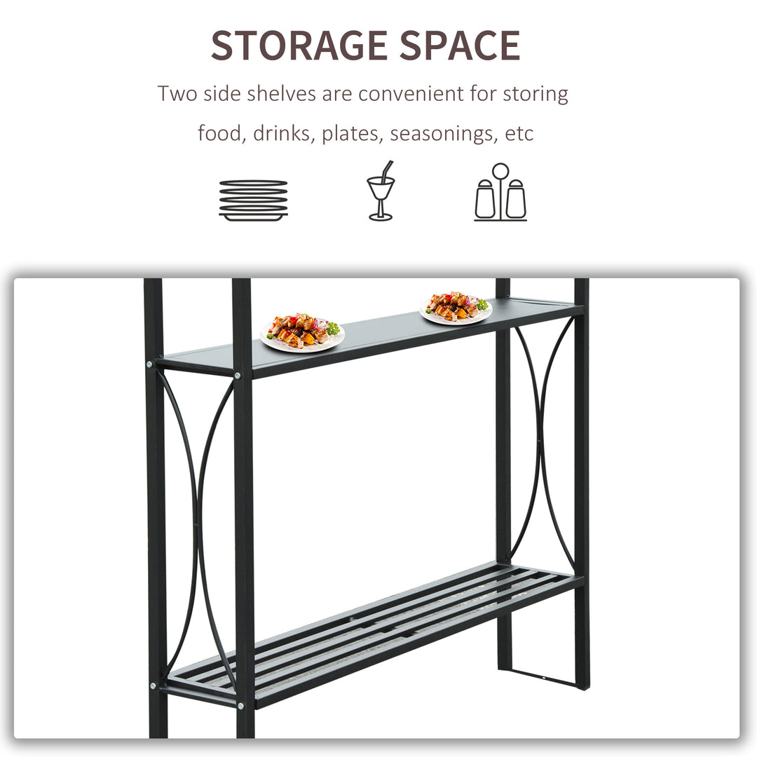 MCL 2.5 x 1.5m BBQ Tent Canopy Patio Outdoor Awning Gazebo Party Sun Shelter - Coffee