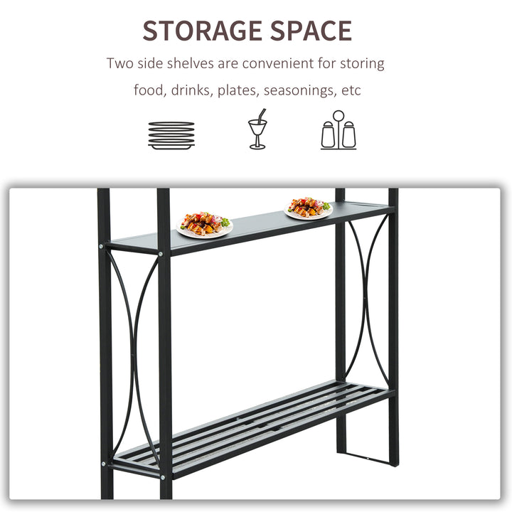 MCL 2.5 x 1.5m BBQ Tent Canopy Patio Outdoor Awning Gazebo Party Sun Shelter - Coffee