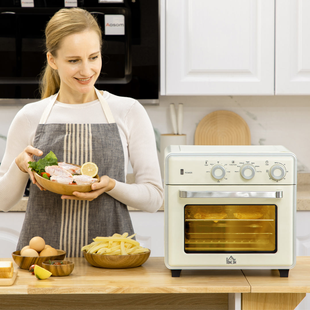 20L 90-230°C Mini Electric Oven - Cream - view 2