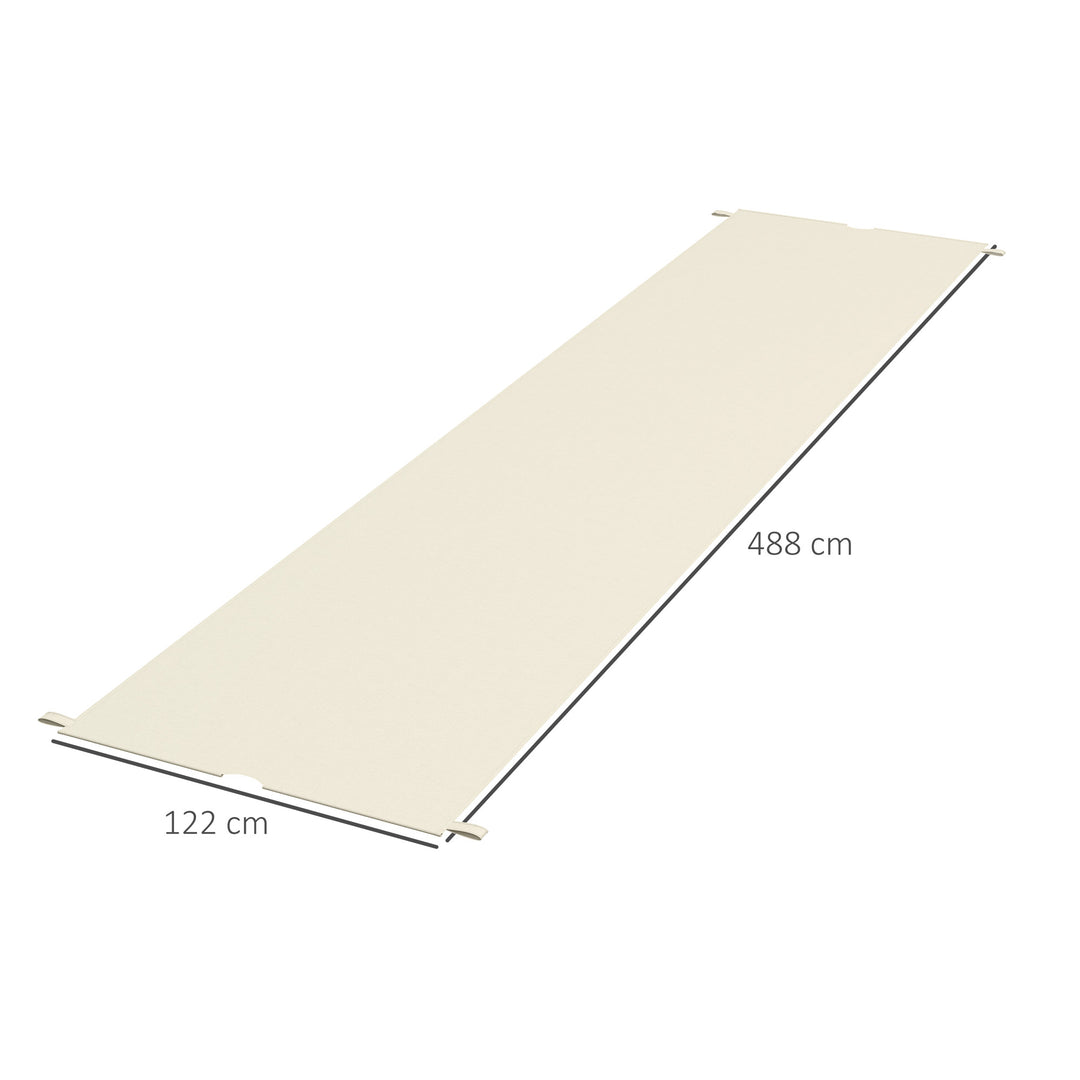 2 Pcs UV Protection Pergola Replacement Canopy, Pergola Shade Cover, Easy to Install, for 3 x 3(m) Pergola, Cream White