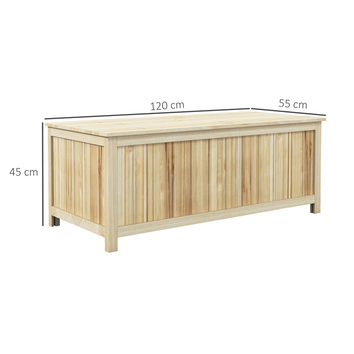 172 Litre Outdoor Storage Box, Wooden terrace Box Garden Storage Container