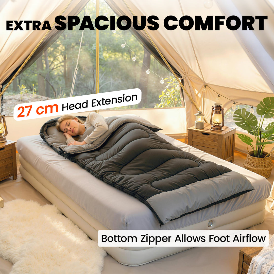 Sleeping Bag for Adults, Lightweight &amp; Compact Sleeping Bag, 3 Seasons