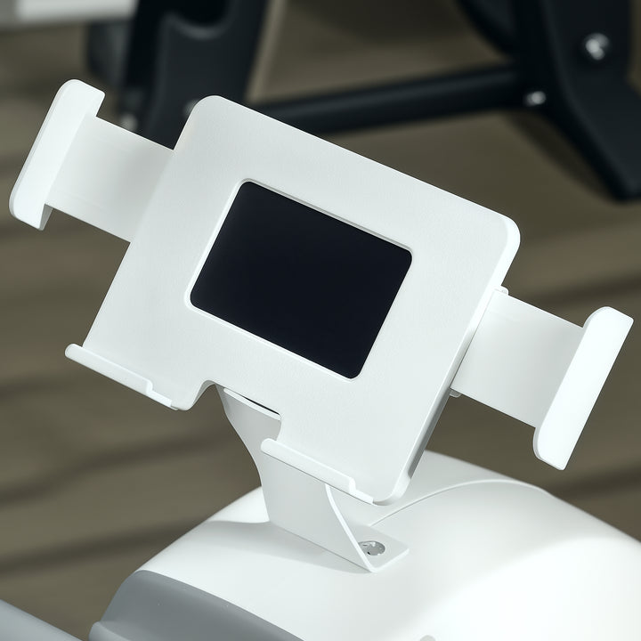SPORTNOW Rowing Machine, 16-Level Magnetic Rower Machine with LCD Monitor and Phone Holder, White