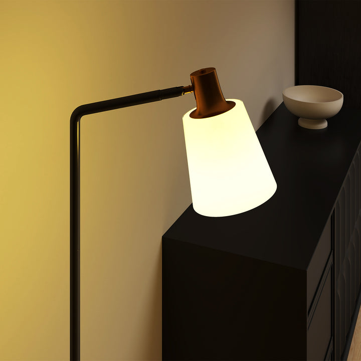 Floor Lamp with 350° Rotatable Head, Modern Standing Lamp with 3000K/4000K/6500K Colour Temperatures for Living Room Bedroom Office