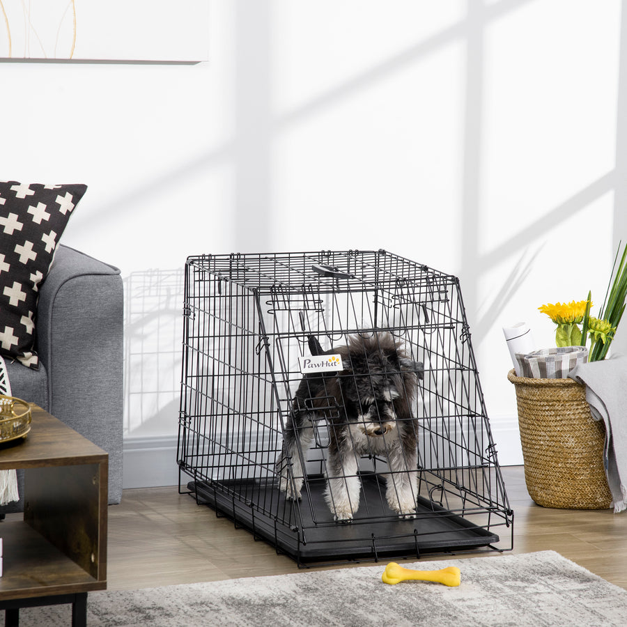 Trapeze Collapsible Dog Pet Travel Box Cage Removable Tray 77 x 47 x 55cm