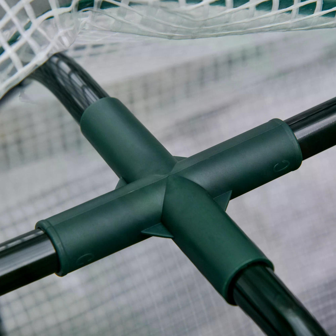 MCL Raised Garden Bed Outdoor Elevated Wood Planter Box w/ PE Cover, Natural