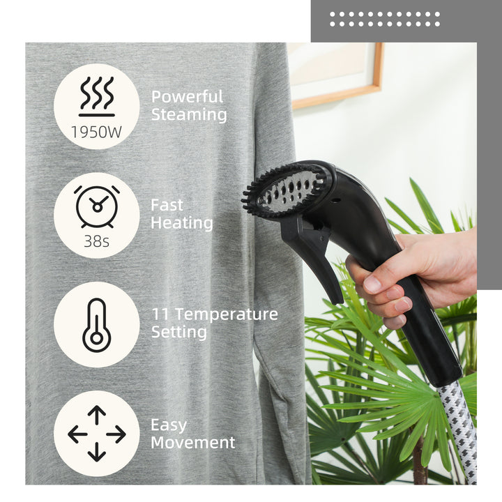 Clothes Steamer with Adjustable Pole Clothes Steamer 11 Steam Levels 4