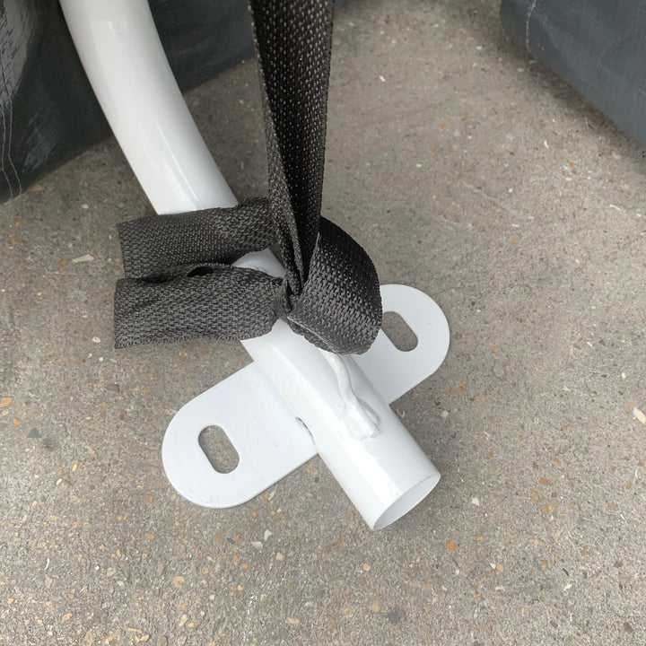 MCL 9 X 7.5ft Temporary Outdoor Equipment Shed - Dark Grey