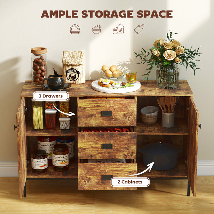 Modern Rustic Brown Sideboard - view 4