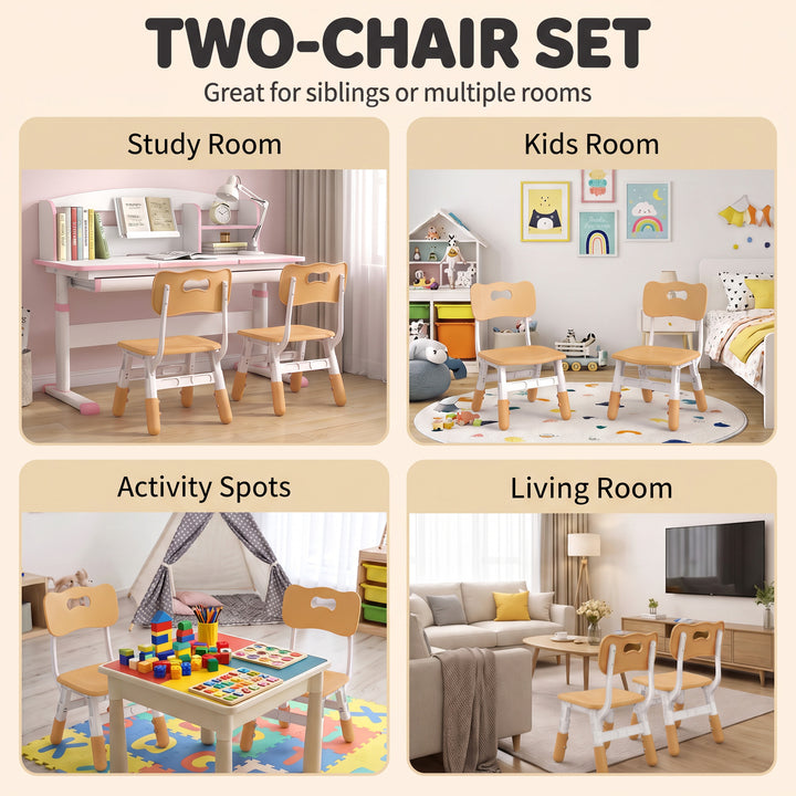 2 PCS Kids Desk Chairs, 3 Level Height Adjustable Children&