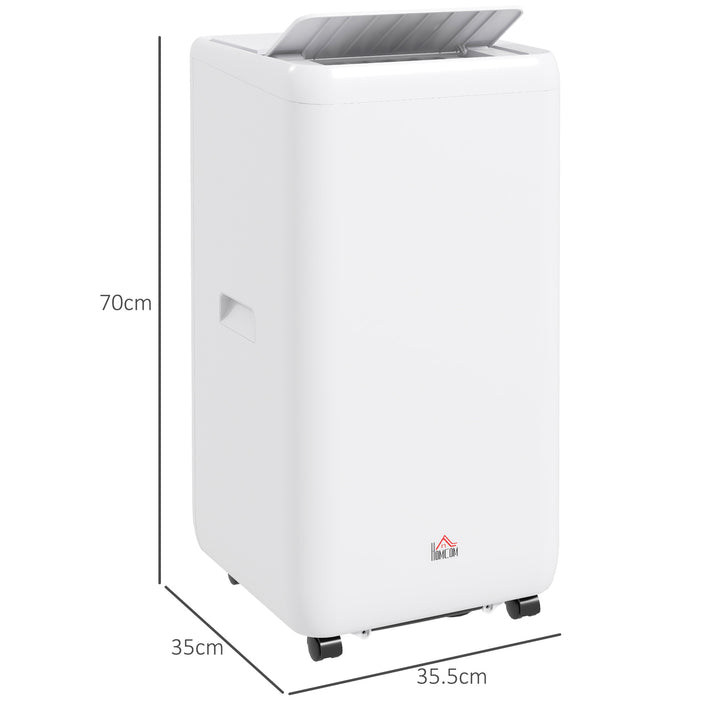 HOMCOM 12,000 BTU Mobile Air Conditioner for Room up to 28m², with Dehumidifier, Auto & Sleep Mode, 24H Timer, Wheels | Aosom UK