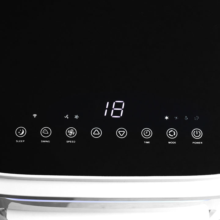 9000 BTU Portable Air Conditioner, Smart Home WiFi Compatible, 4 in 1 Air Conditioning Unit, Dehumidifier, Fan with Remote, 24H Timer, Window Venting Kit, 20m², R290, A Energy Efficiency