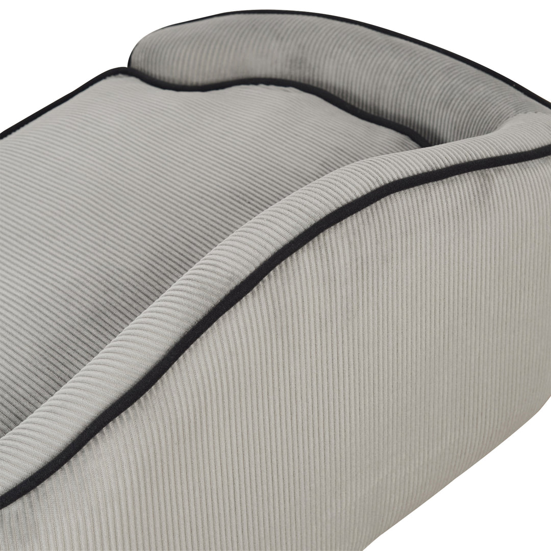 Dog Sofa for XS and S Size Dogs, Pet Chair Bed with Soft Cushion, Cat Sofa Couch with Washable Cover, Wooden Frame, 66.5 x 45 x 35.5 cm, Grey