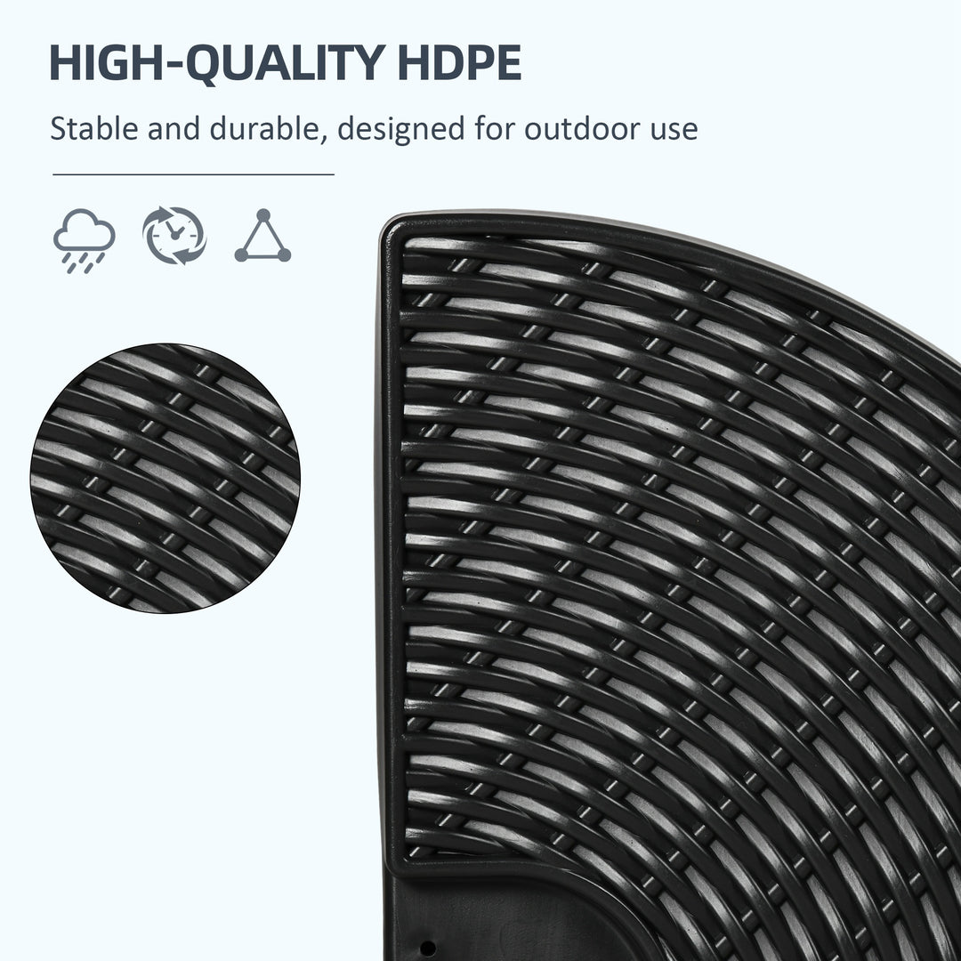 52kg Four-Piece Fillable Cantilever Parasol Weight Set