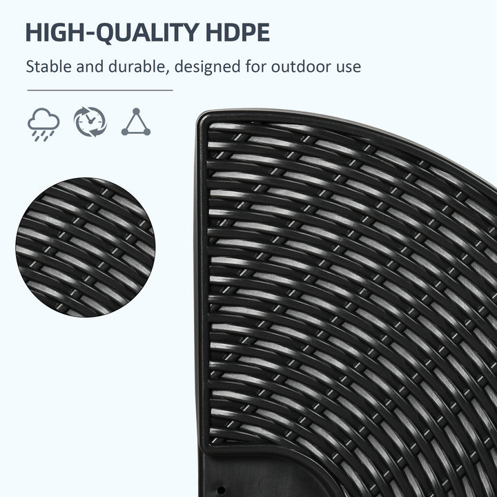 52kg Four-Piece Fillable Cantilever Parasol Weight Set
