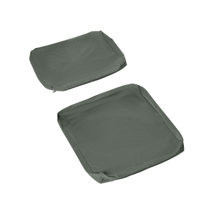Replacement Cushion Cover Garden Rattan Patio Furniture Seat Cover Polyester Outdoor Deep Grey- No Cushion Included