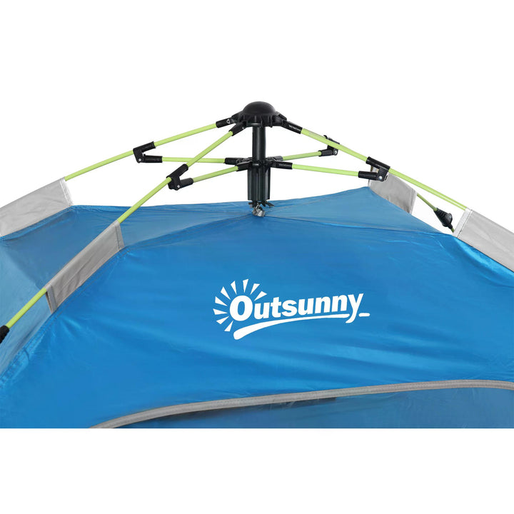 Beach Tent for 1-2 Person Pop-up Design with 2 Mesh Windows & 2 Doors Sky Blue