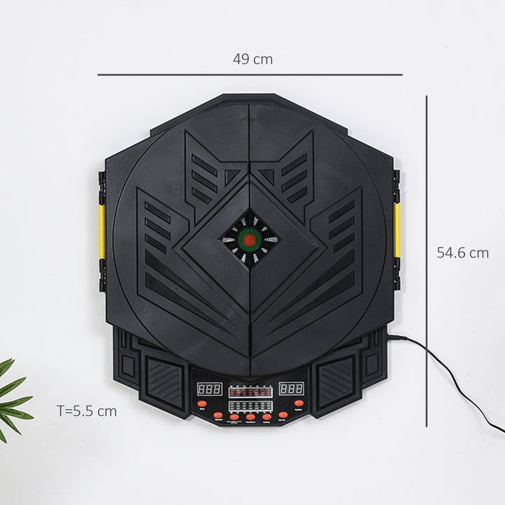Dart Board Set, Electronic Dartboard with LED Digital Score Display, S