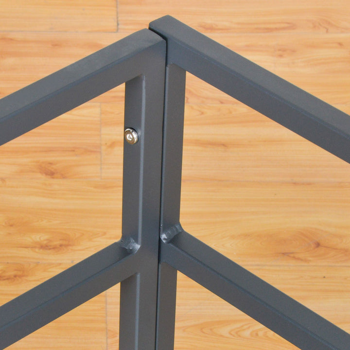 MCL 5 Piece Garden Aluminium Conversation Sofa Set Patio Furniture Set Outdoor 2 Sofas 2 Footstools End Table with Cushions