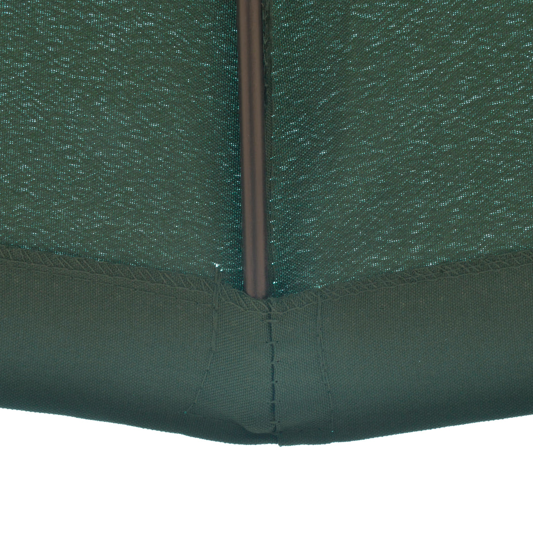 2.5m Shanghai Garden Parasol Umbrella with Crank & Tilt, Adjustable Outdoor Sun Shade, Green