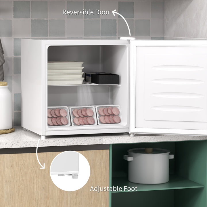 HOMCOM 35L Mini Freezer, -24℃ to -14℃ Temperature - White | Aosom UK