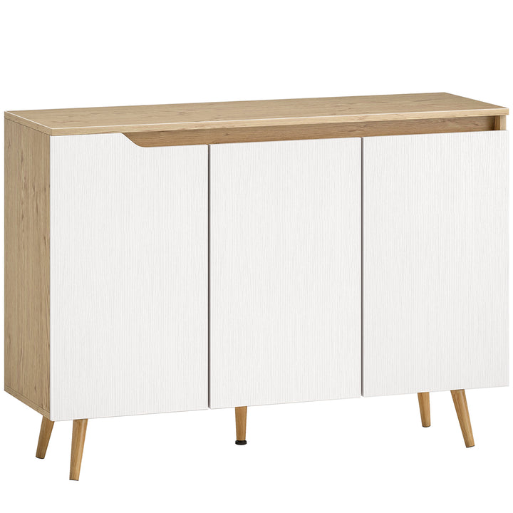 Sideboard Storage Cabinet, Kitchen Cupboard with 3 Doors, 2 Adjustable