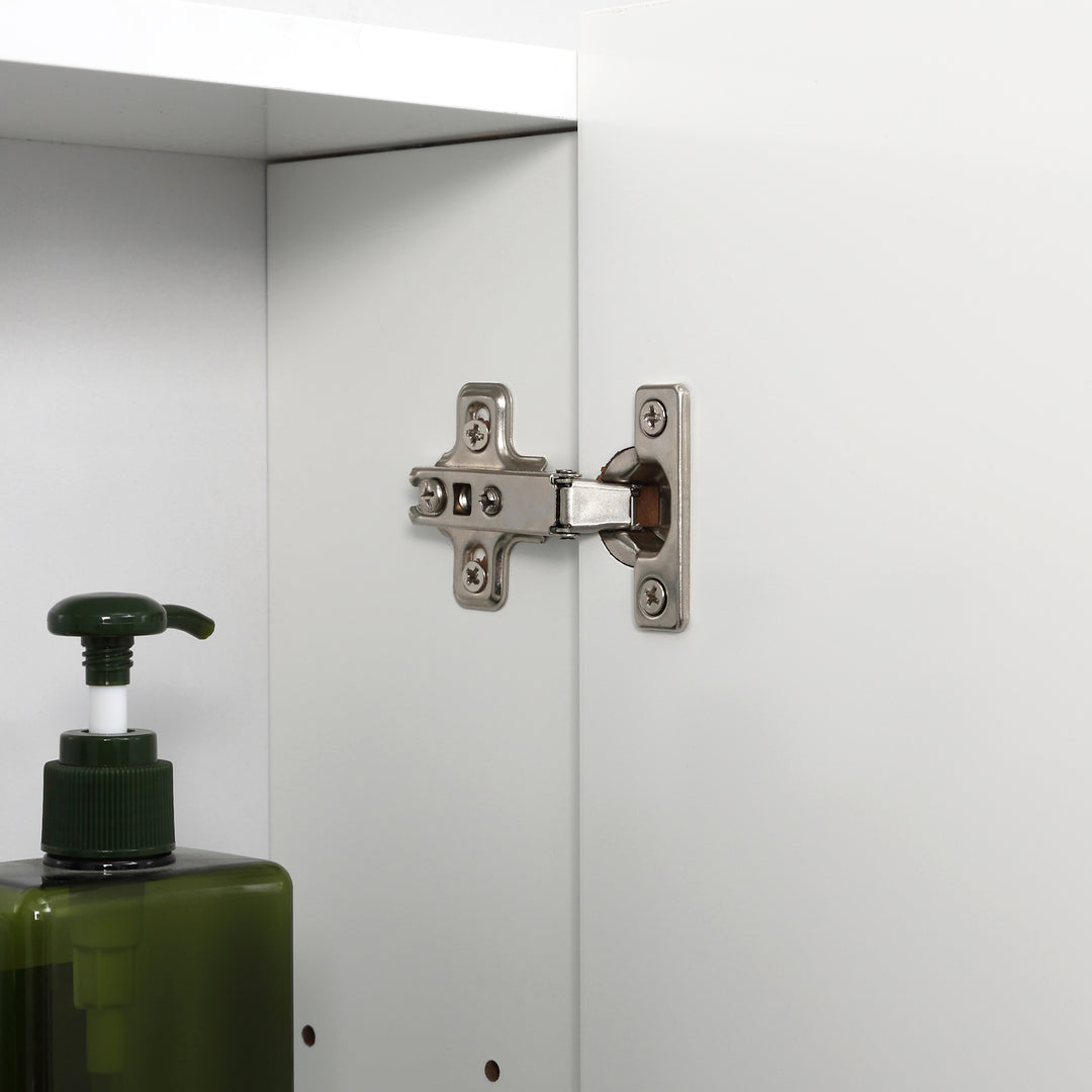 Wall Mounted Mirror Cabinet - White