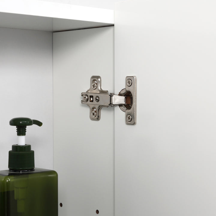 Wall Mounted Mirror Cabinet - White