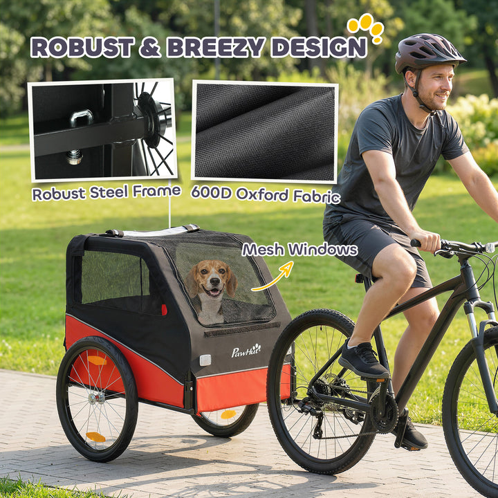 Dog Bike Trailer, Dog Cart Bicycle Carrier for Small and Medium Pets w