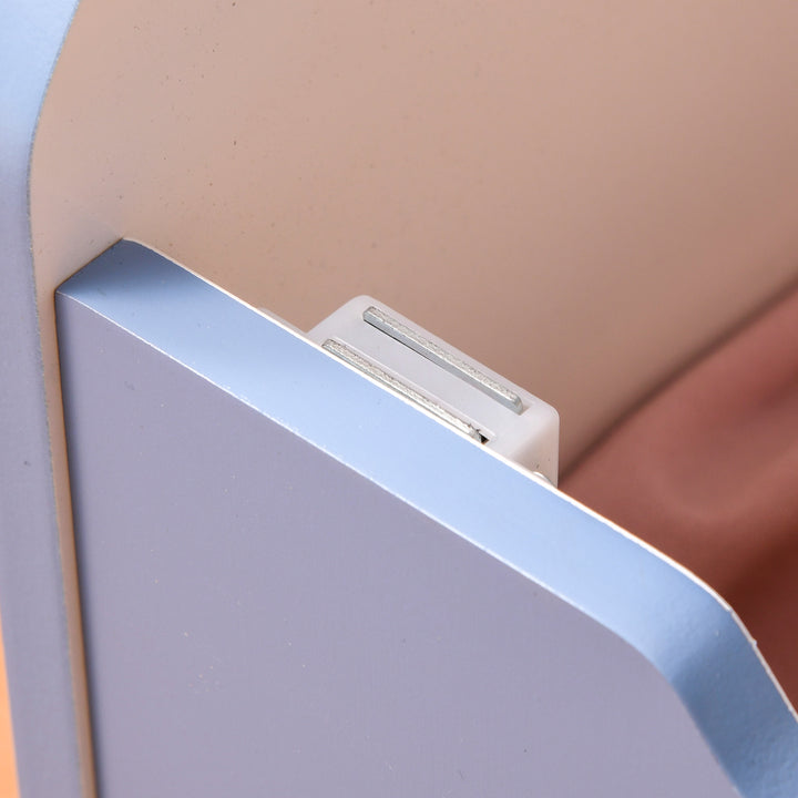 MCL Kids Wooden Toy Box Children Storage Chest Bench Organiser Safety Hinge Bedroom Playroom Furniture Blue