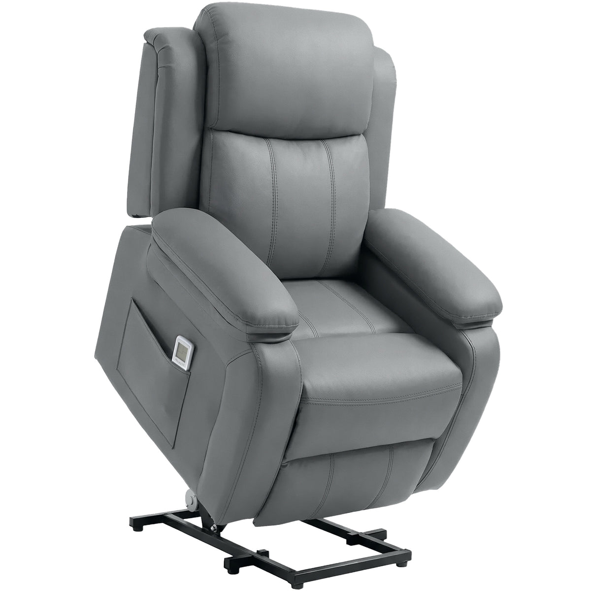 Riser and Recliner Chair with Massage, PU Leather Power Electric Lift