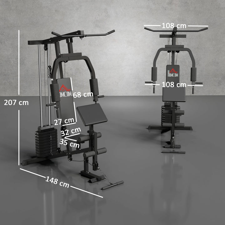Multi Gym Equipment, 45KG Weight Stack, Chest Press, Butterfly Press - view 3