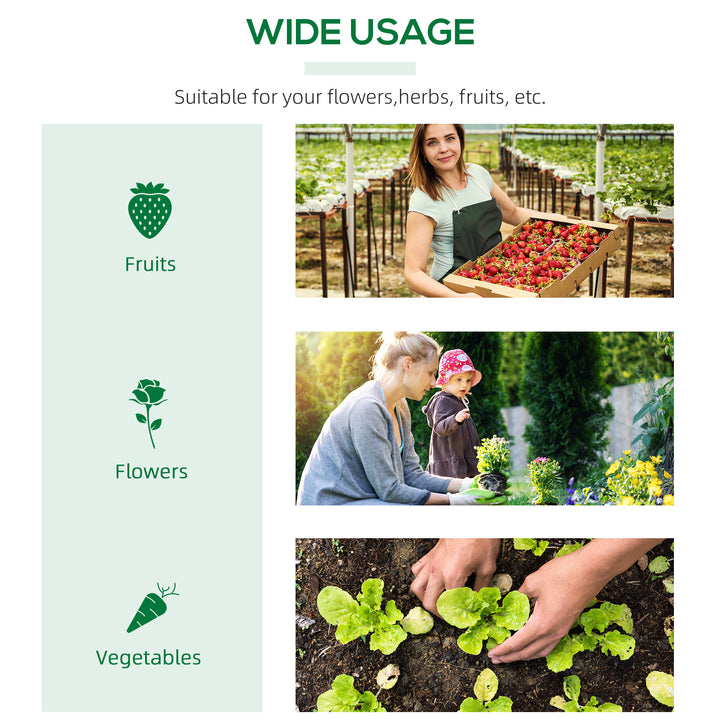 MCL Mini Greenhouse, Small Plant Grow House for Outdoor with Durable PE Cover, Observation Windows, 120 x 60 x 60 cm, Green