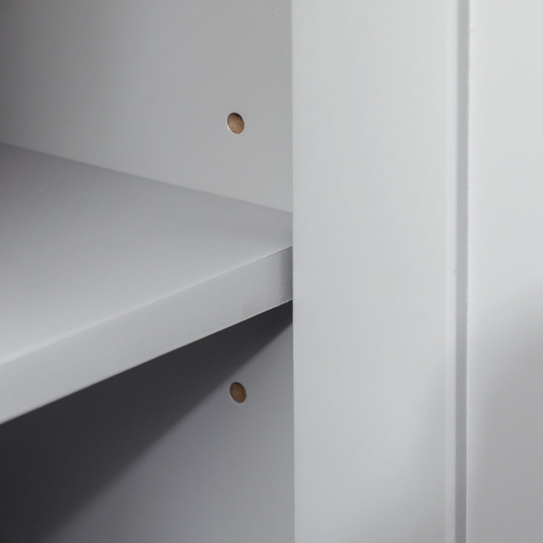 MCL Under Sink Cabinet, Bathroom Vanity Unit, Pedestal Under Sink Design, Storage Cupboard with Adjustable Shelf, Grey