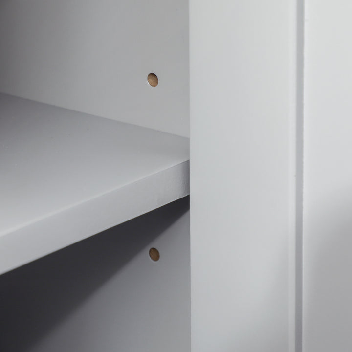 MCL Under Sink Cabinet, Bathroom Vanity Unit, Pedestal Under Sink Design, Storage Cupboard with Adjustable Shelf, Grey