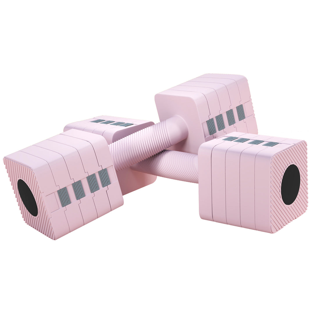 Adjustable Dumbbell Set of 2, Each 1/2/3/4/5 kg Weight, 5-in-1 Weights
