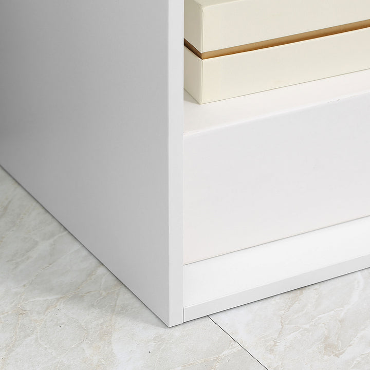 MCL 3-tier Step 6 Cubes Storage Unit Particle Board Cabinet Bookcase Organiser Home Office Shelves - White