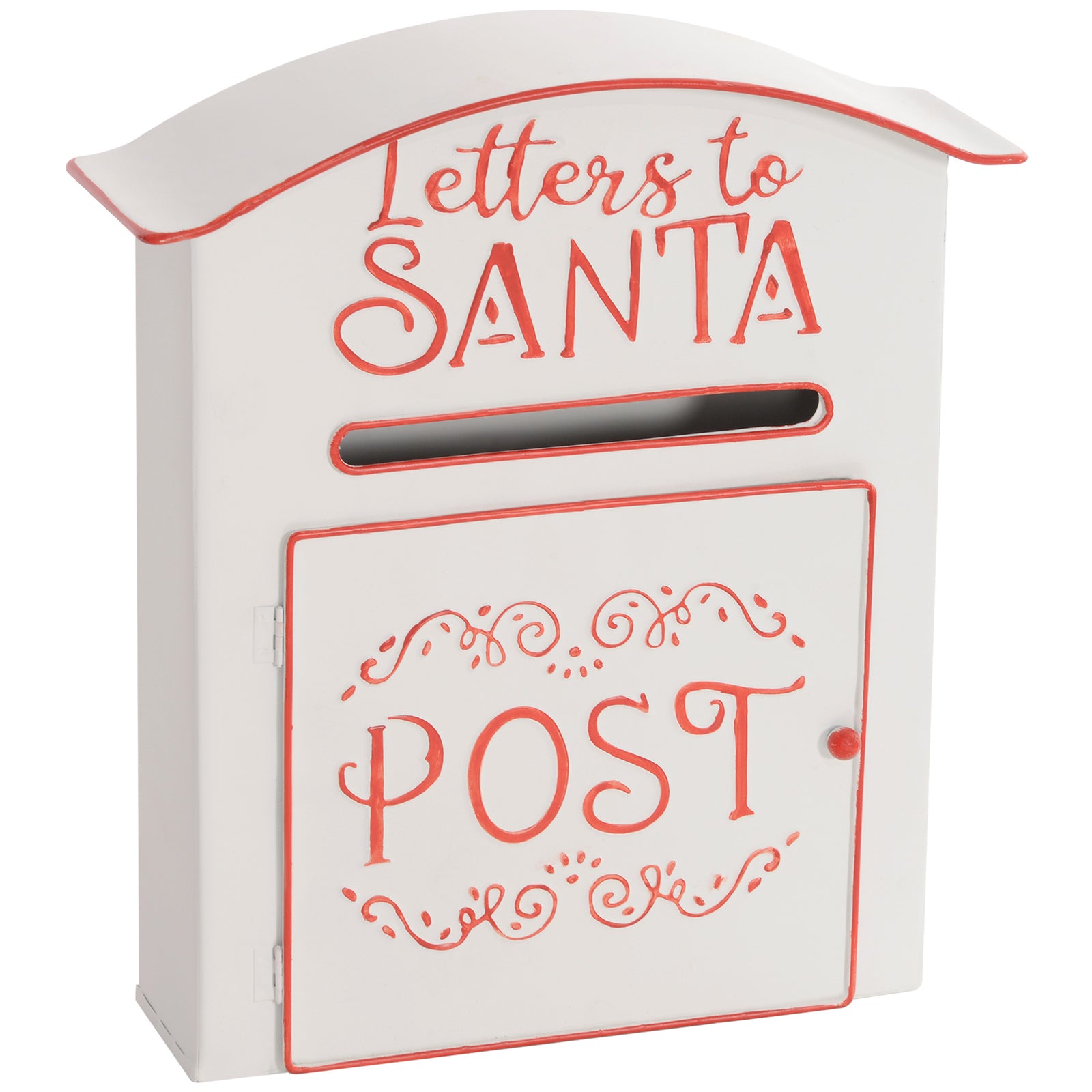 A5 Christmas Letter Postbox - White/Red