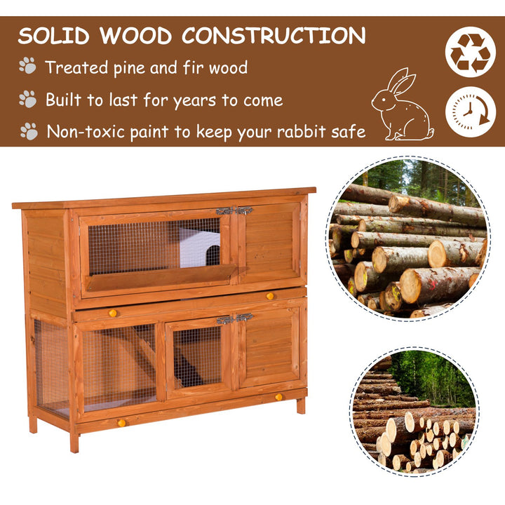 48-Inch Antifungal Fir Board Guinea Pigs Hutches Sauce Yellow