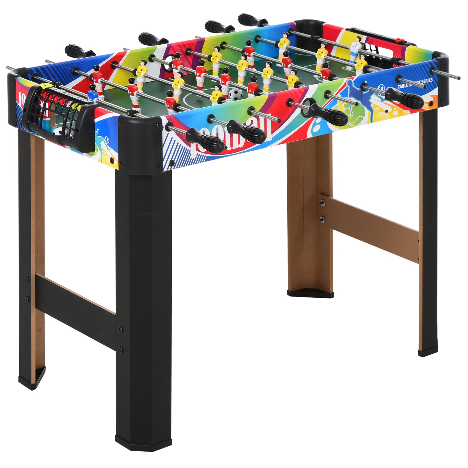 2.8FT Football Foosball Gaming Table Soccer For Kids Indoor Play Fun Sports Game