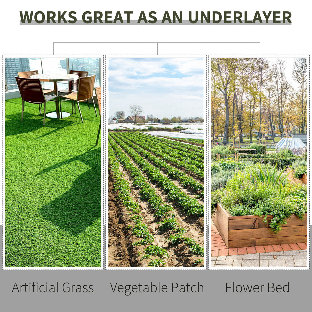 2m x 50m Weed Control Membrane, Heavy Duty Weed Control Barrier Fabric, 90gsm Ground Cover for Patios, Garden, Flower beds, Landscaping
