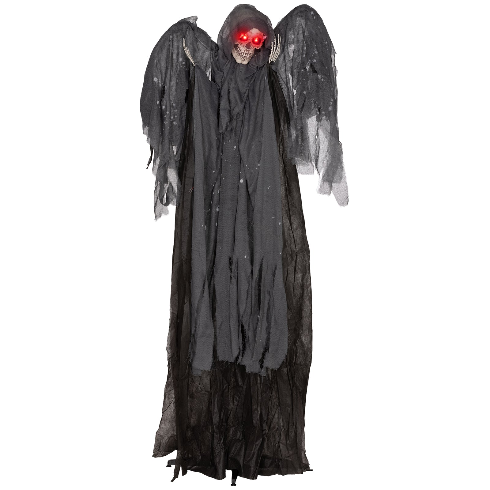 6.3" Grim Reaper Halloween Animatronic, with Glowing Eyes