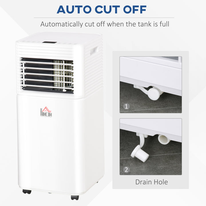 9000 BTU Portable Air Conditioner for Cooling Dehumidifier Fan, Air Conditioning Unit for Room up to 28m², with Remote, 24H Timer, Window Mount Kit, R290, A Energy Efficiency, 1122W