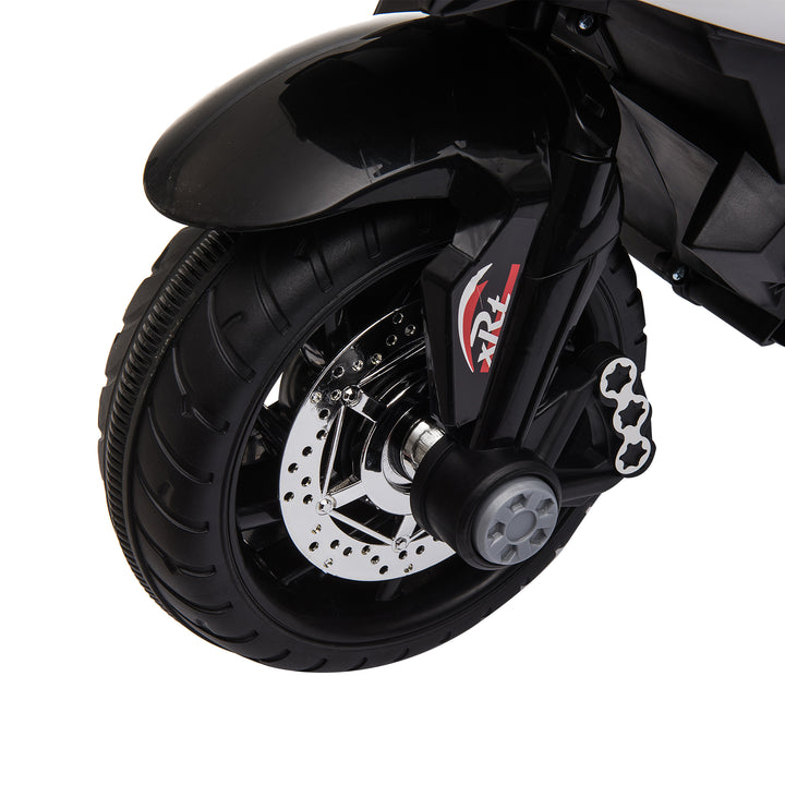 HOMCOM Kids Motorcycle Ride On Trike, 6V Battery Powered with Steel Frame, Safe & Fun, Black