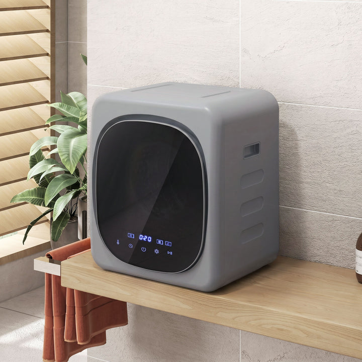 2.5kg Vented Tumble Dryer with Smart Mode, 800W Compact Tumble Dryer w