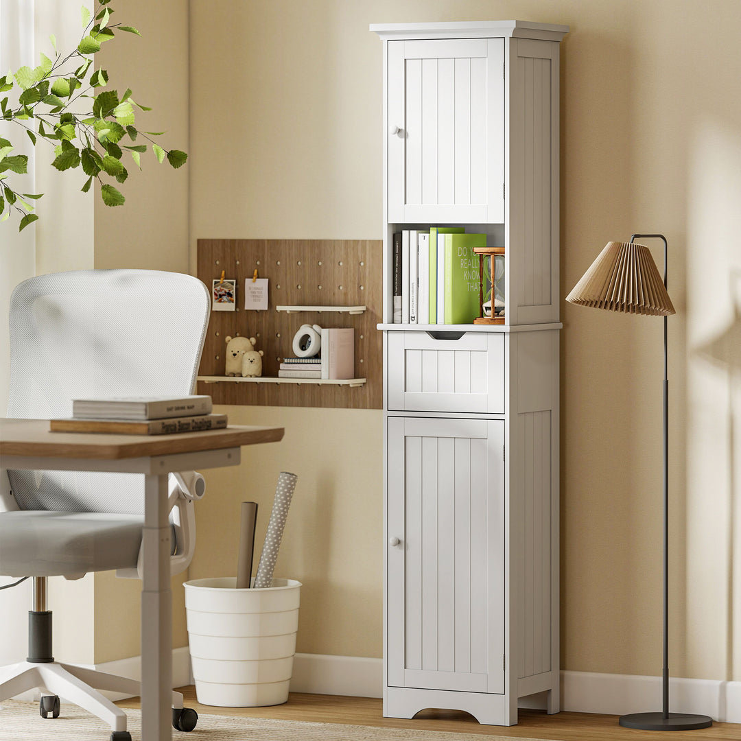 Slim Bathroom Storage Cabinet, with Sensor Lights